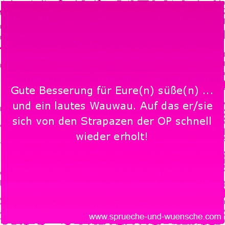 Besserung per whatsapp gute Gute Besserung,