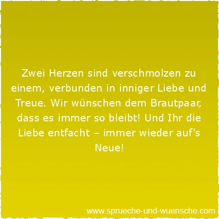 Für kurz hochzeitssprüche karte Hochzeitssprueche Kurz