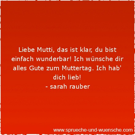 Muttertagsspruche