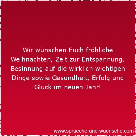 Wir wünschen Euch fröhliche Weihnachten, Zeit zur Entspannung, Besinnung auf die wirklich wichtigen Dinge sowie Gesundheit, Erfolg und Glück im neuen Jahr!