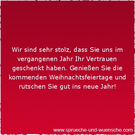 Wir sind sehr stolz, dass Sie uns im vergangenen Jahr Ihr Vertrauen geschenkt haben. Genießen Sie die kommenden Weihnachtsfeiertage und rutschen Sie gut ins neue Jahr!