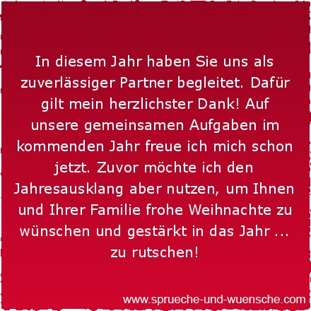 In diesem Jahr haben Sie uns als zuverlässiger Partner begleitet. Dafür gilt mein herzlichster Dank! Auf unsere gemeinsamen Aufgaben im kommenden Jahr freue ich mich schon jetzt. Zuvor möchte ich den Jahresausklang aber nutzen, um Ihnen und Ihrer Familie frohe Weihnachte zu wünschen und gestärkt in das Jahr ... zu rutschen!